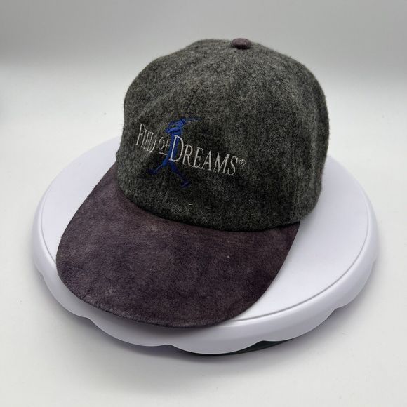 Vintage Field Of Dreams Promo Strap Back Hat Baseball Headmaster Wool Suede Peak - Picture 1 of 16